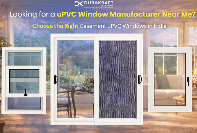 Looking for a uPVC Window Manufacturer Near Me? Choose the Right Casement uPVC Windows in India